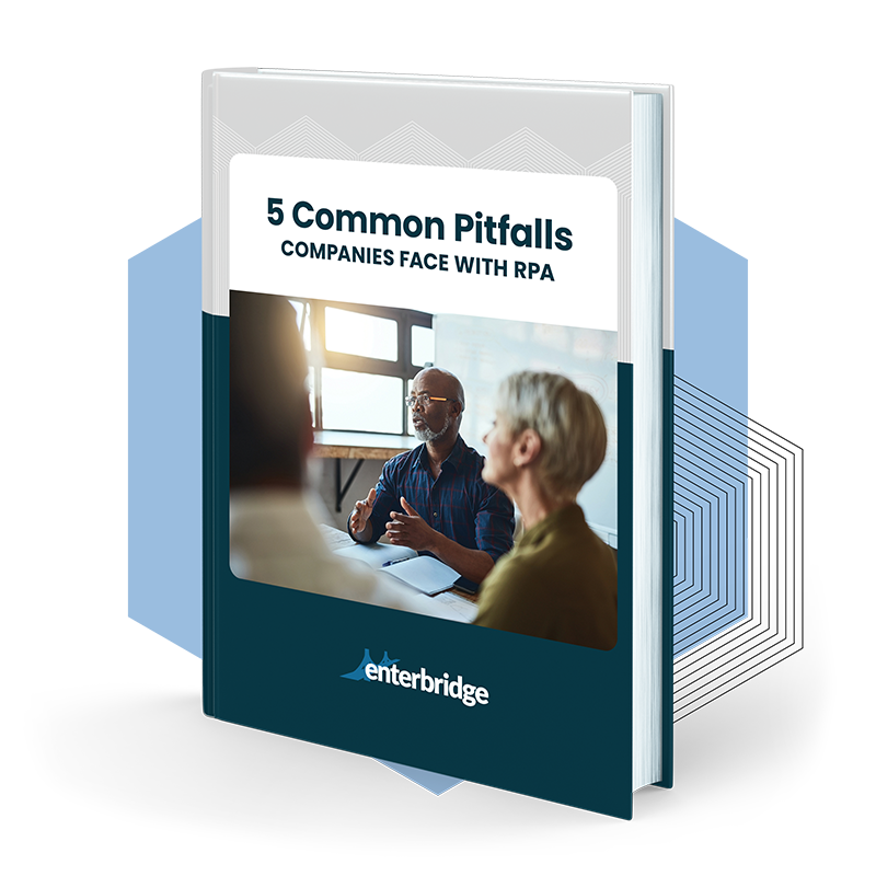 5 Common Pitfalls Companies Face with RPA_eBook Mockup