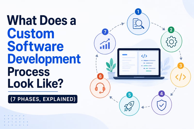 What Does a Custom Software Development Process Look Like? (7 Phases, Explained)